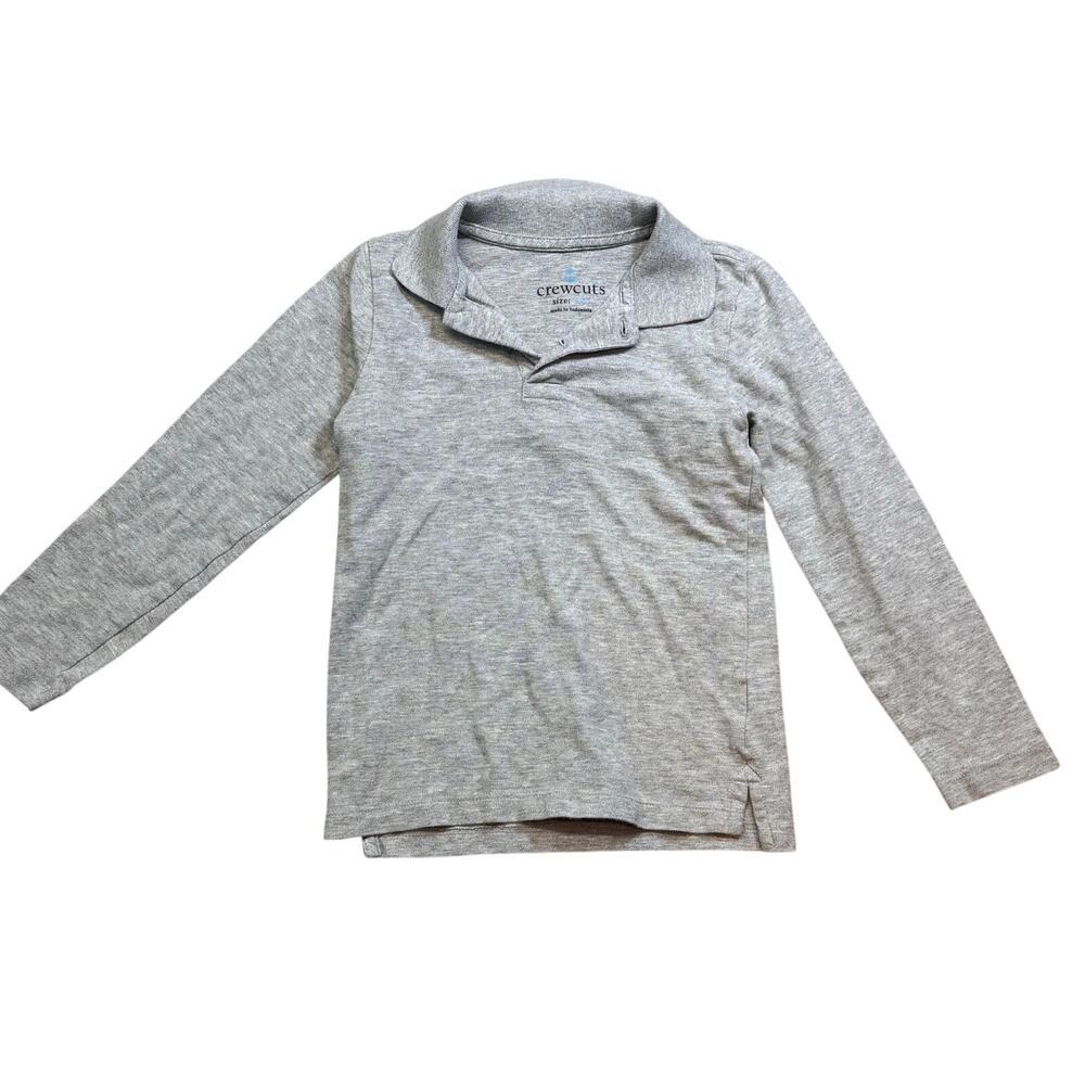 Crewcuts grey l/s polo size 4-5